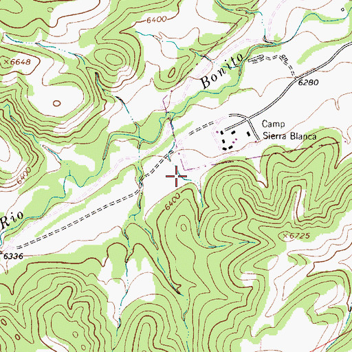 Topographic Map of Dry Tank, NM