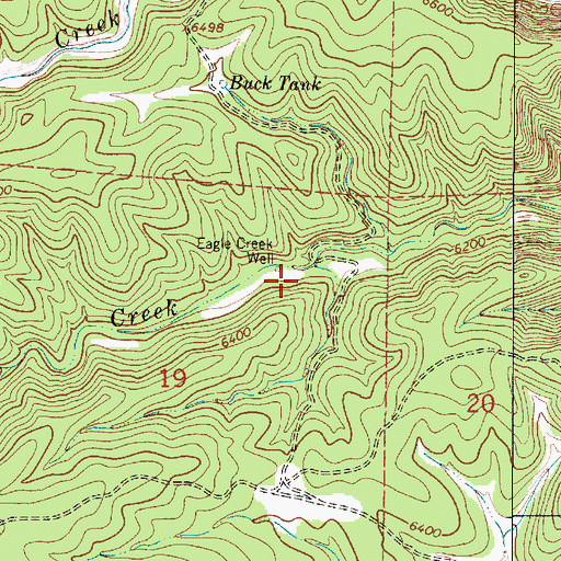 Topographic Map of Eagle Tank, NM