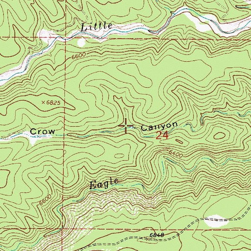 Topographic Map of Rock Tank, NM