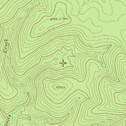 Topographic Map of Upper Devils Tank, NM