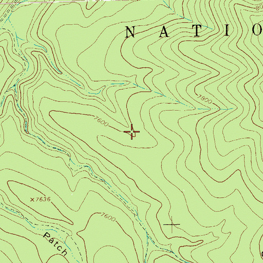 Topographic Map of Crossing Tank, NM