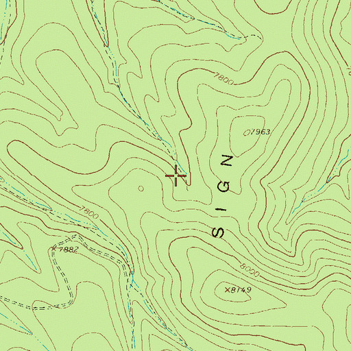 Topographic Map of Grayback Tank, NM