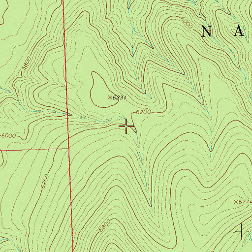 Topographic Map of Kelly Brushy Tank, NM