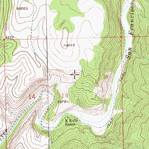 Topographic Map of Lewis Tank, NM