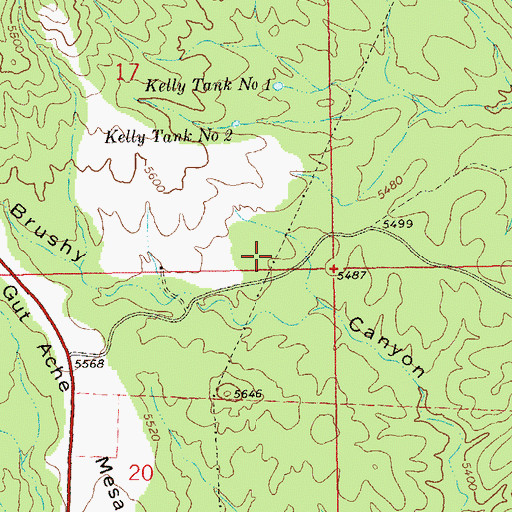 Topographic Map of Willie Kelly Place, NM