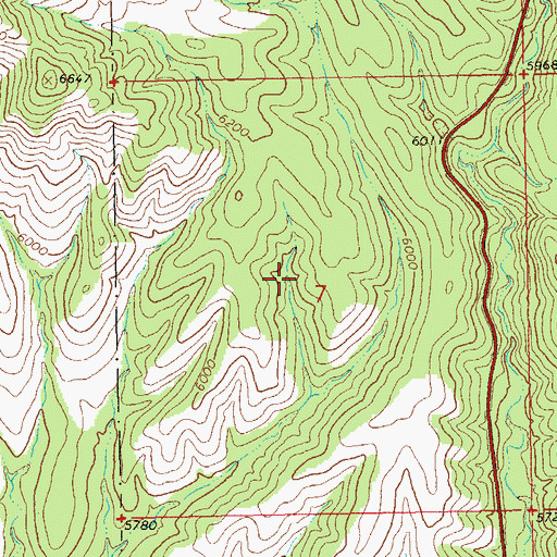 Topographic Map of Line Gap Tank, NM