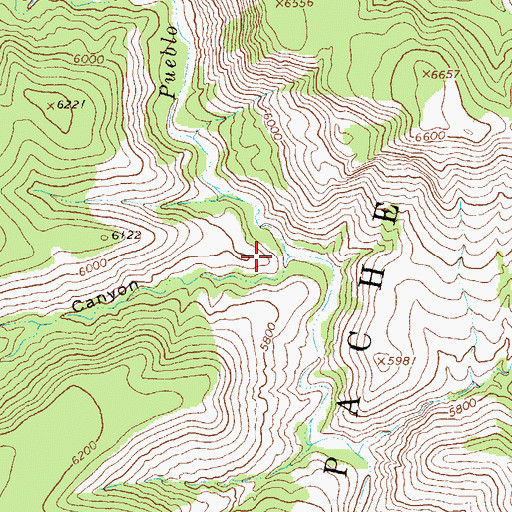 Topographic Map of Bear Canyon Corral, NM