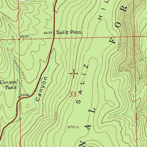 Topographic Map of Javeling Tank, NM