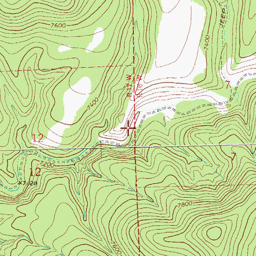Topographic Map of Negrito Tank, NM