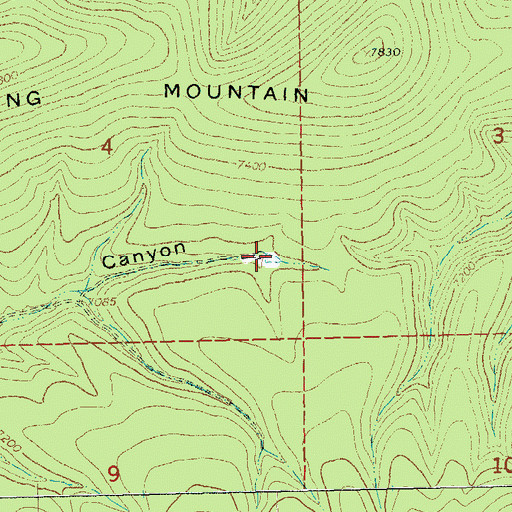Topographic Map of Willow Spring Tank, NM