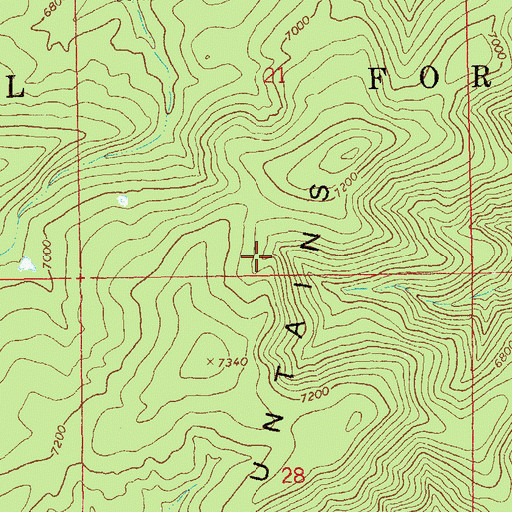 Topographic Map of Stone Tank, NM