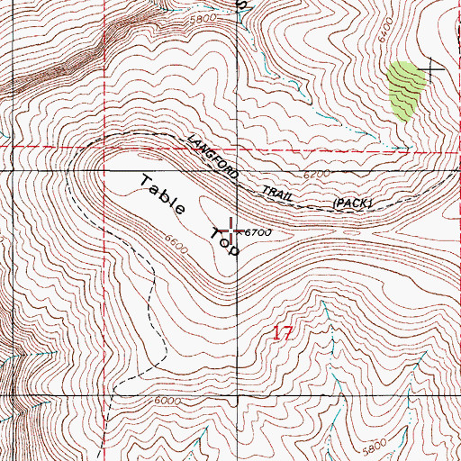 Topographic Map of Table Top, NM