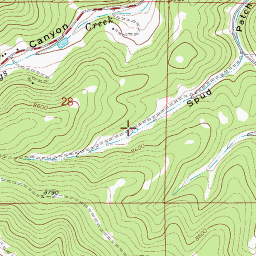 Topographic Map of Potato Tank, NM