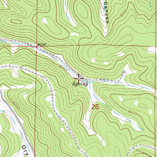 Topographic Map of Forks Tank, NM