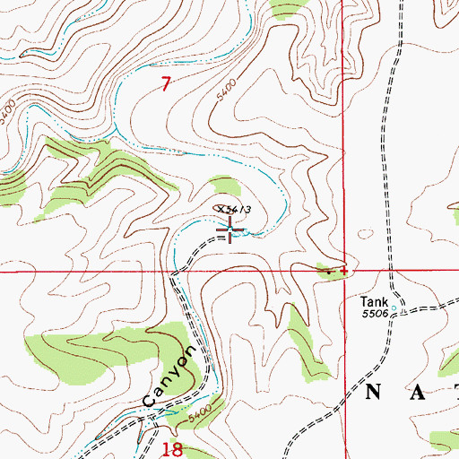 Topographic Map of Lawyer Dirt Tank, NM