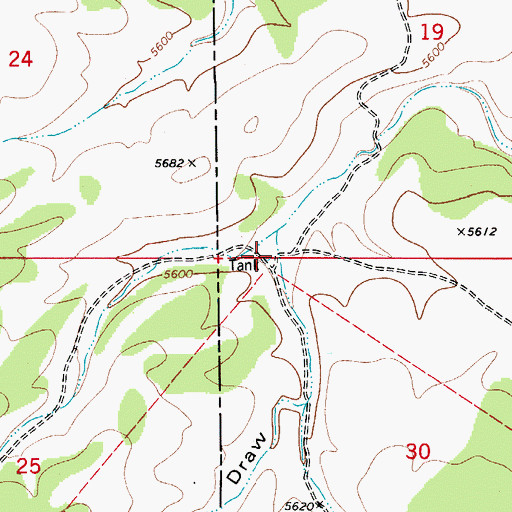 Topographic Map of Rawhide Water Storage Tank, NM