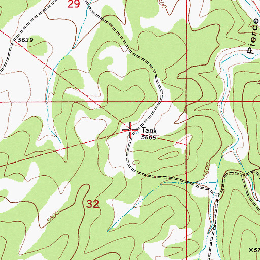 Topographic Map of Foster Water Storage Tank, NM