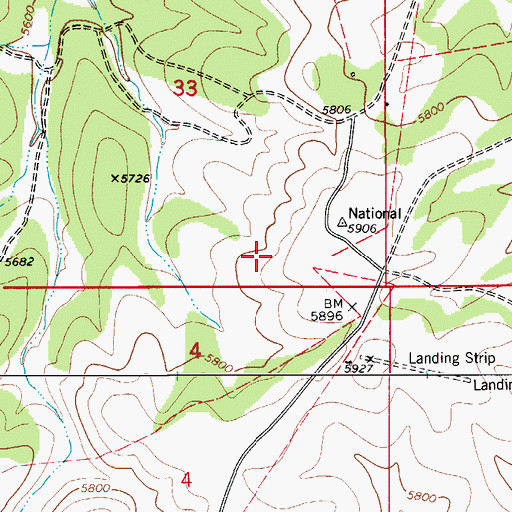Topographic Map of Joyce Water Storage Tank, NM
