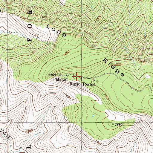 Topographic Map of Long Ridge Electronic Site, NM