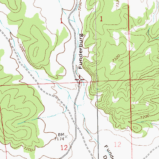 Topographic Map of Funderburg Tank Number Two, NM