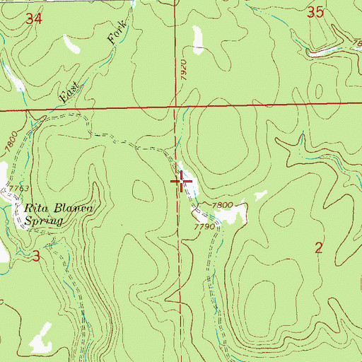 Topographic Map of Shack Tank, NM