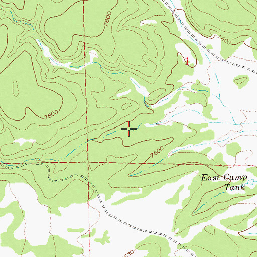 Topographic Map of Nancy Tank, NM