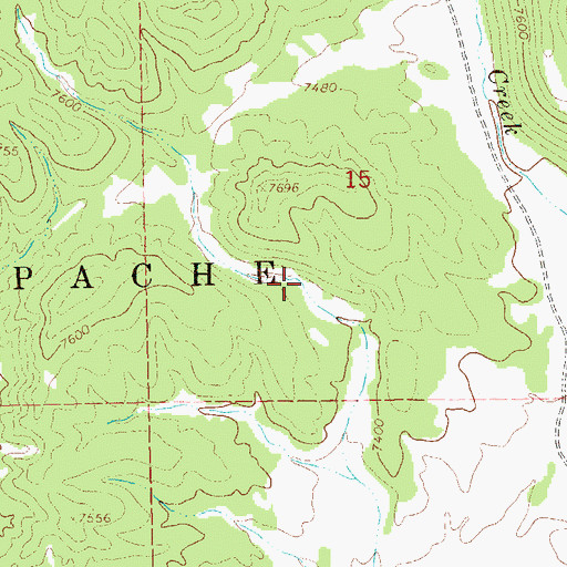 Topographic Map of Fifteen Tank, NM