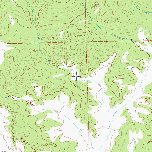 Topographic Map of Hay Tank, NM
