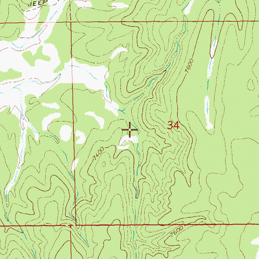 Topographic Map of Corner Tank Number One, NM