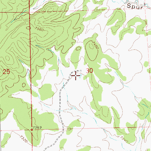 Topographic Map of Gap Tank, NM