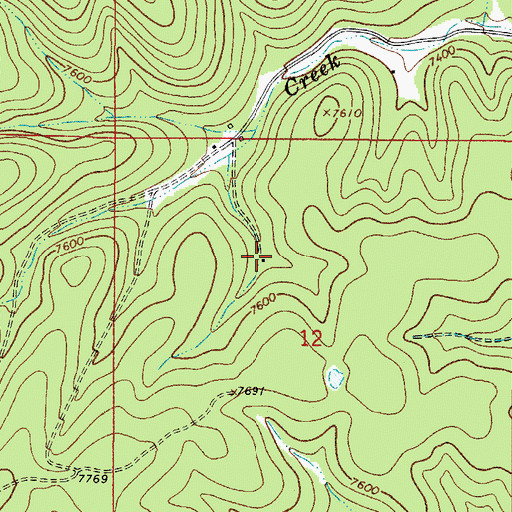 Topographic Map of Welch Lodge, NM