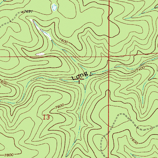 Topographic Map of Upper Long Tank, NM