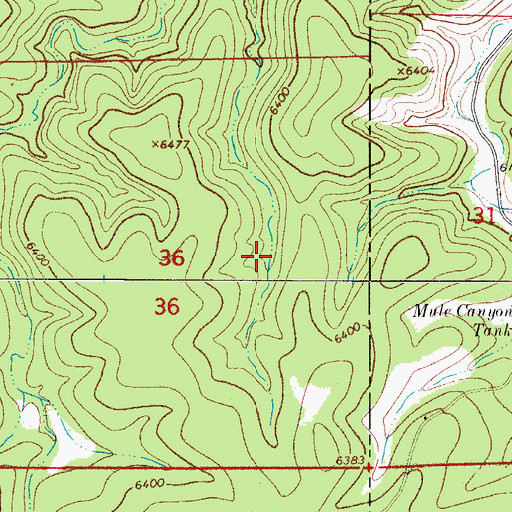 Topographic Map of Turpin Tank, NM