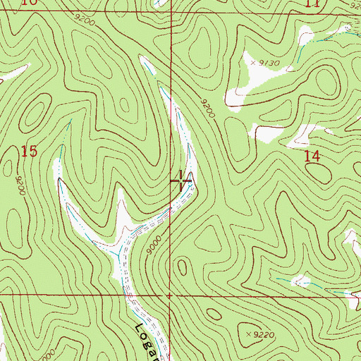 Topographic Map of Logan Tank, NM