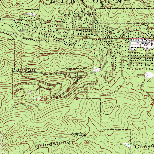 Topographic Map of Alfred Hale Canyon, NM