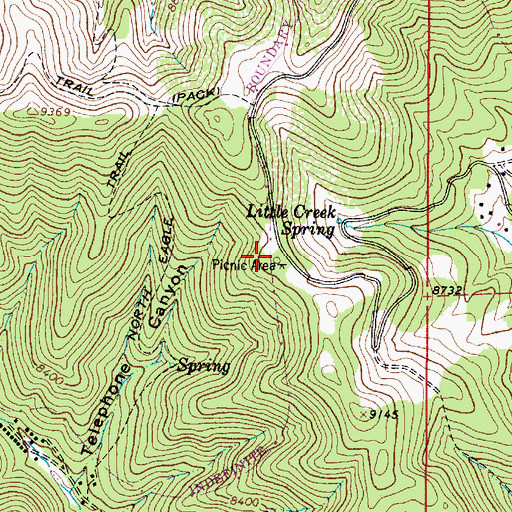 Topographic Map of Skyline Campground, NM