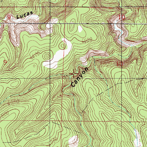 Topographic Map of Rock Water Holes, NM