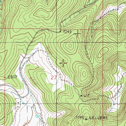 Topographic Map of Pauls Tank, NM