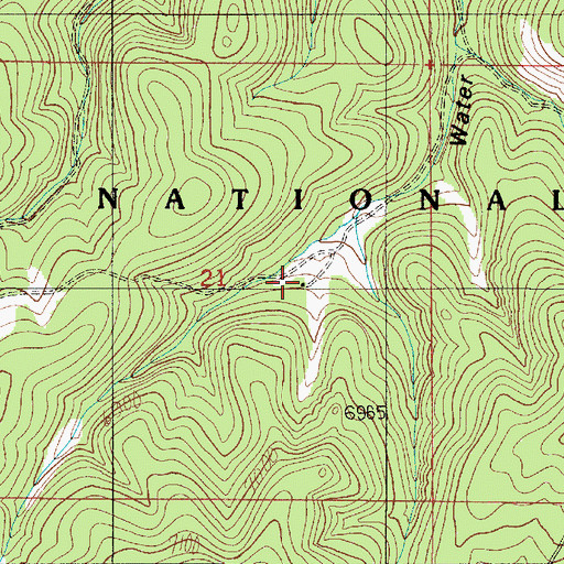 Topographic Map of Water Hole Well, NM