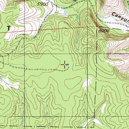Topographic Map of Cherry Lake, NM