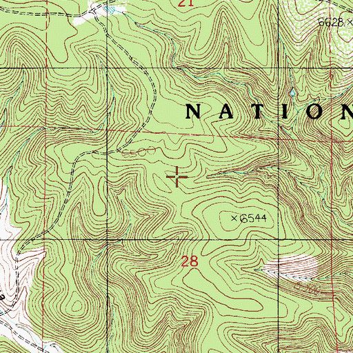 Topographic Map of Tully Tank, NM