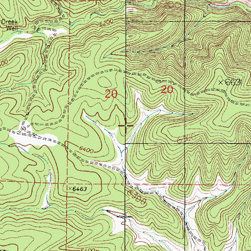 Topographic Map of Silva Tank, NM