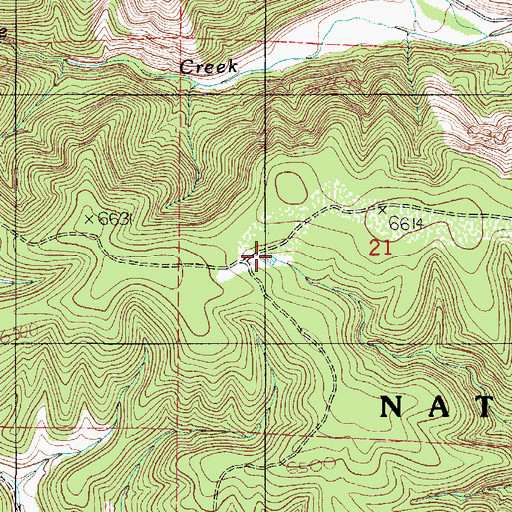 Topographic Map of Trapt Tank, NM