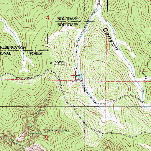 Topographic Map of Big Tank, NM