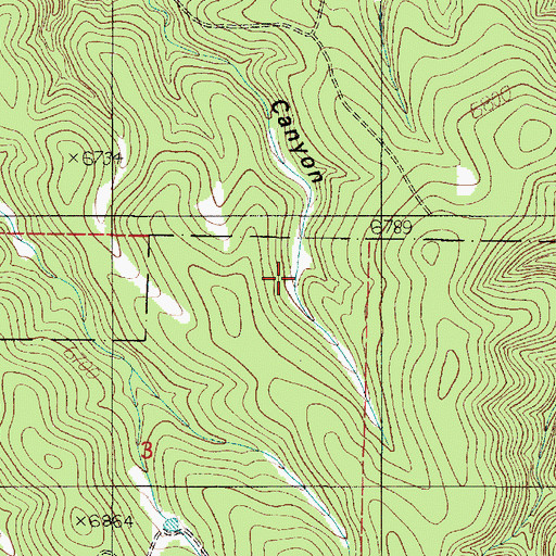 Topographic Map of Fence Tank, NM