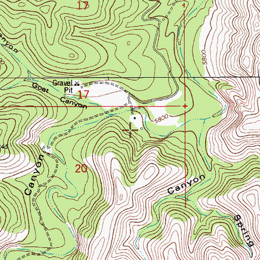 Topographic Map of Old Helper Ranch, NM