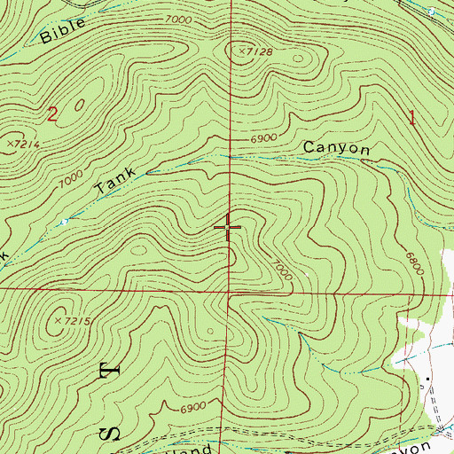 Topographic Map of Rock Draw Tank, NM