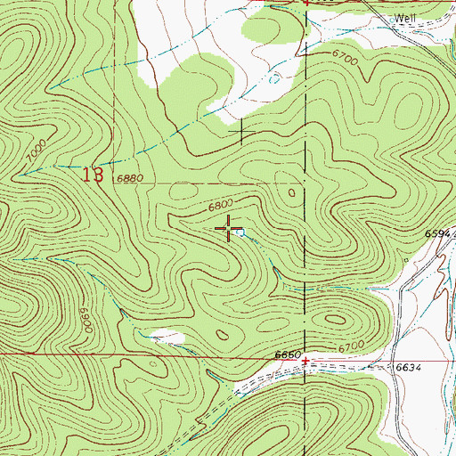 Topographic Map of Schoolhouse Tank, NM