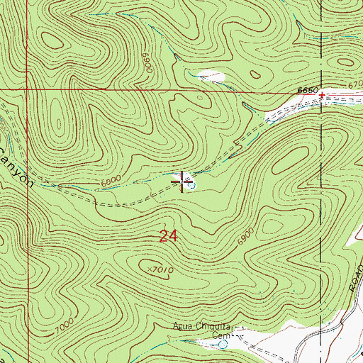 Topographic Map of Section 24 Tank, NM