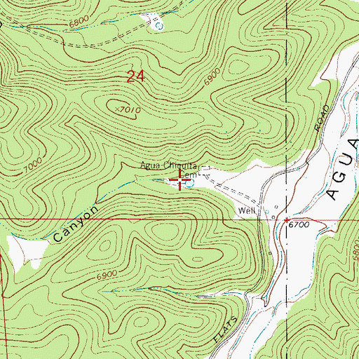 Topographic Map of Graveyard Tank, NM